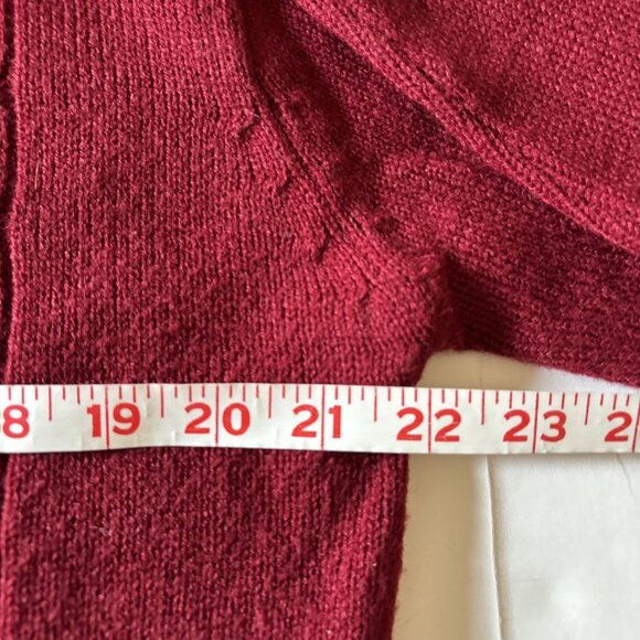 vintage bud burma Burgundy V-neck Sweater Size XL - Picture 4 of 6